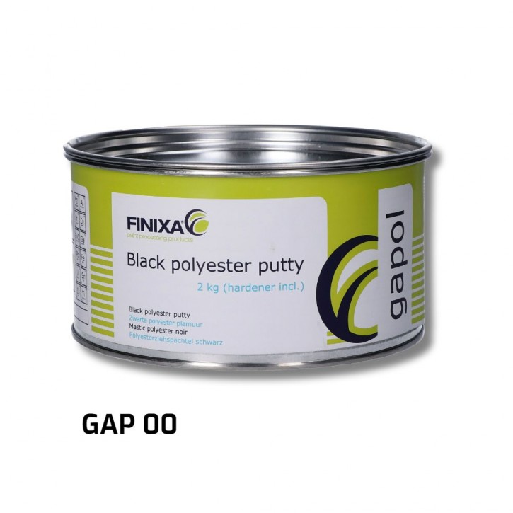 Finixa GAP00 Polyesterspachtel schwarz 2kg