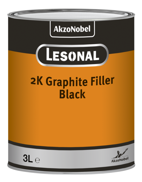 Lesonal 2K Graphit Füller schwarz 3,0 Liter