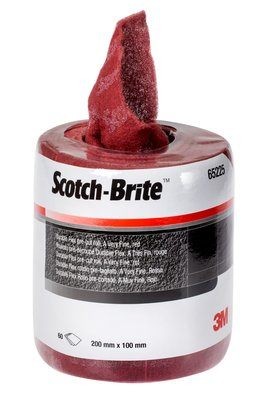 3M™ Scotch-Brite™ Durable Flex Rollen veryfine rot 60 Stück à 100x200mm