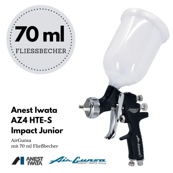 Anest Iwata AirGunsa AZ4 HTE-S Impact Junior mit 70ml Fließbecher