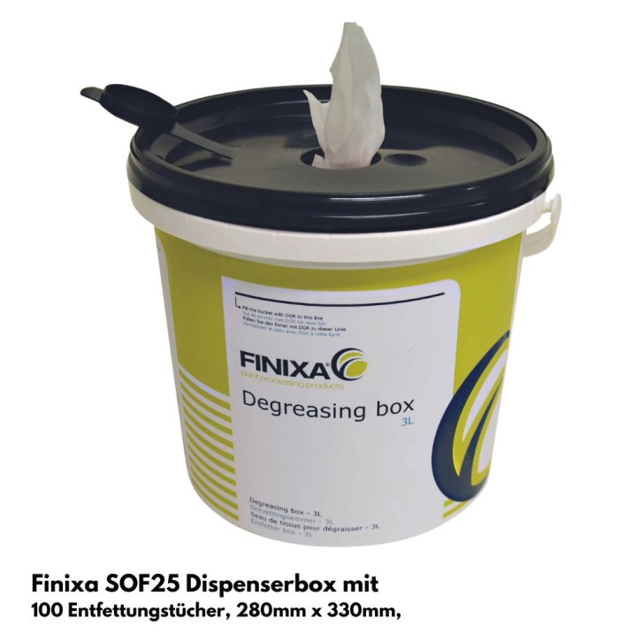 Finixa Dispenserbox mit 100 Entfettungstücher