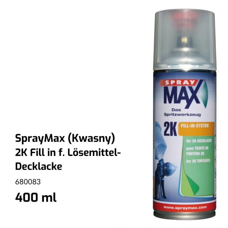 Kwasny SprayMax 2K Fill In vorgefüllte Spraydose für Autocryl/ ACPLV , inkl. Härter (400ml je Dose)