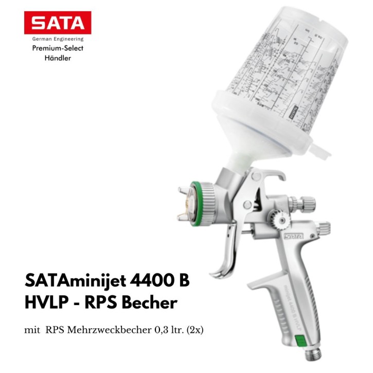 SATAminijet 4400 B HVLP Spot-Repair mit 2x 0,3l RPS-Einwegbecher