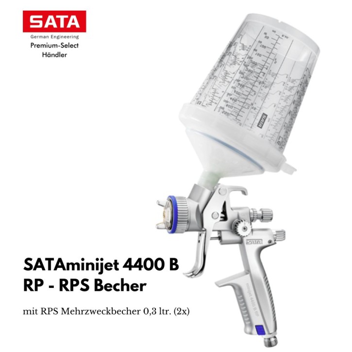 SATAminijet 4400 B RP Spot-Repair mit 2x 0,3l RPS-Einwegbecher