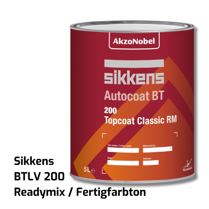 Sikkens Autocoat BT LV200 Ready Mixed 1L